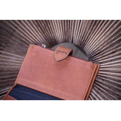 Portefeuille Pénélope Bertille Cognac Marron