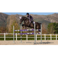 LeMieux Merino+ Suede Close Contact Vierkant Zadeldek Lila Violet