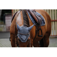 Bonnet chasse mouche Equithème Domino Bleu Bonnet chasse mouche Equithème Domino Bleu