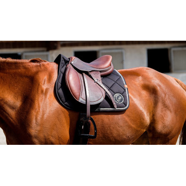 Zadeldek Equithème Badge 2.0 Zwart Zadeldek Equithème Badge 2.0 Zwart