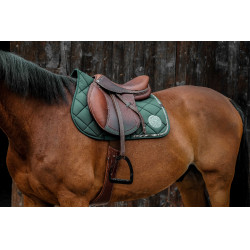 Tapis de selle Equithème Badge 2.0 Vert foncé