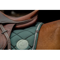 Tapis de selle Equithème Badge 2.0 Vert foncé