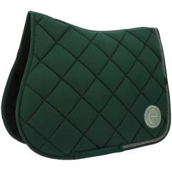 Tapis de selle Equithème Badge 2.0 Vert foncé