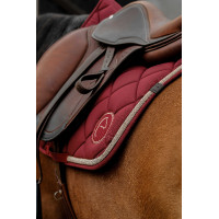Tapis de selle Equithème Badge 2.0 Bordeaux