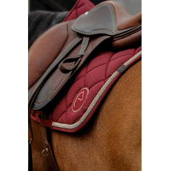 Tapis de selle Equithème Badge 2.0 Bordeaux
