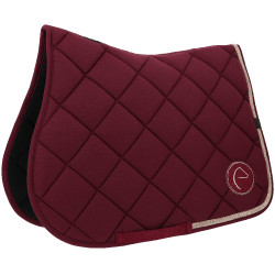 Tapis de selle Equithème Badge 2.0 Bordeaux
