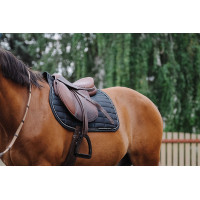 Zadeldoek Equithème Domino Blauw Zadeldoek Equithème Domino Blauw