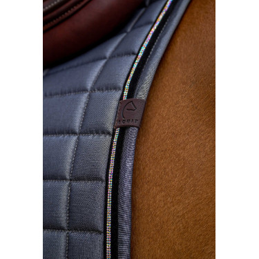 Tapis de selle Equithème Domino Gris