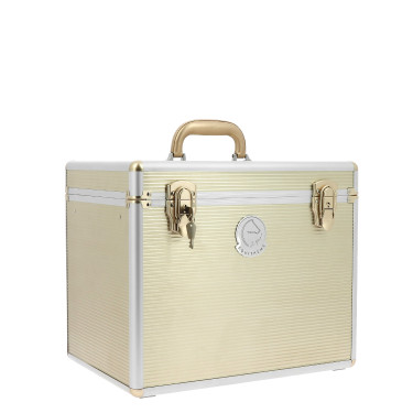 Coffre de pansage Equithème Je t'aime Amande Marron