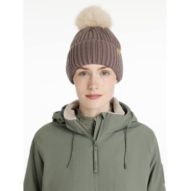 Bonnet côtelé LeMieux Clara Walnut Marron Bonnet côtelé LeMieux Clara Walnut Marron