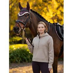 LeMieux Henrietta half-zip hoodie Amandel Bruin LeMieux Henrietta half-zip hoodie Amandel Bruin