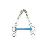 Mors pelham Metalab Flexi droit branches courtes Bleu Mors pelham Metalab Flexi droit branches courtes Bleu