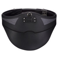 Sangle bavette courte Acavallo Gel & PVC Noir