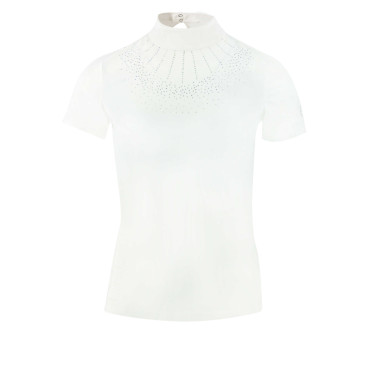 Polo Equithème London manches courtes Blanc Polo Equithème London manches courtes Blanc