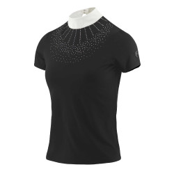 Polo Equithème London manches courtes Noir