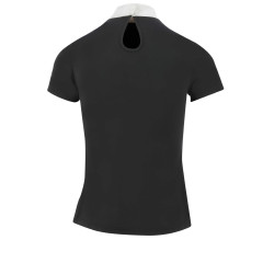 Polo Equithème London manches courtes Noir