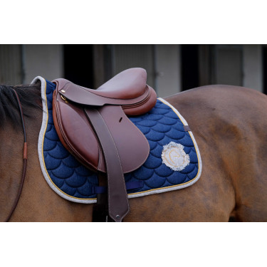 Zadeldek Equithème Denim Marineblauw Zadeldek Equithème Denim Marineblauw
