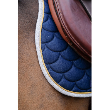 Zadeldek Equithème Denim Marineblauw Zadeldek Equithème Denim Marineblauw