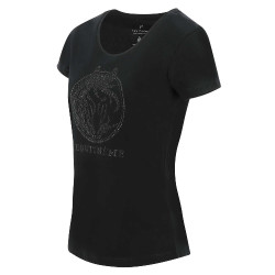 T-shirt Equithème Magali korte mouwen Zwart T-shirt Equithème Magali korte mouwen Zwart