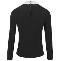 Polo Equithème Valencia lange mouwen Zwart Polo Equithème Valencia lange mouwen Zwart