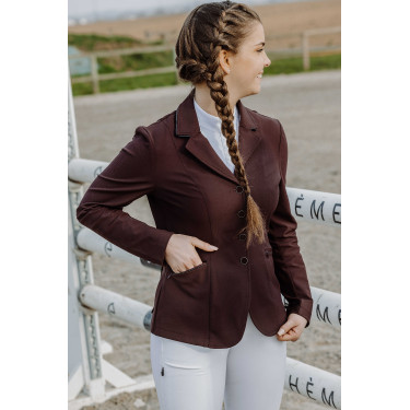 Veste de concours Equithème Oliva Bordeaux