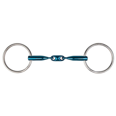 Mors 2 anneaux Metalab Eco Blue double brisure Mors 2 anneaux Metalab Eco Blue double brisure