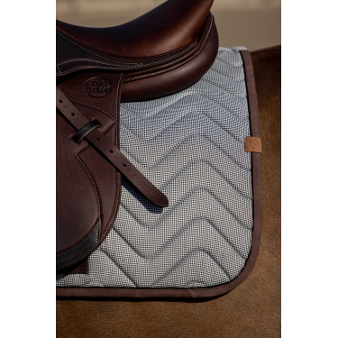 Tapis de selle Equithème Tweedytan Blanc Tapis de selle Equithème Tweedytan Blanc