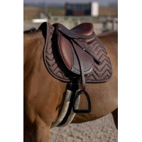 Tapis de selle Equithème Tweedytan Marron Tapis de selle Equithème Tweedytan Marron