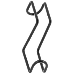 Korte hoofdstelhouder Hippotonic met haken Zwart Korte hoofdstelhouder Hippotonic met haken Zwart