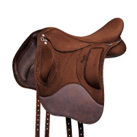 Zadel Wintec ProWide End hart Bruin Zadel Wintec ProWide End hart Bruin