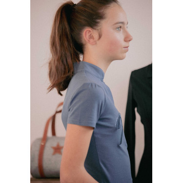 Polo Iliana Pénélope Blauw / grijs Polo Iliana Pénélope Blauw / grijs