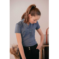 Polo Iliana Pénélope Blauw / grijs Polo Iliana Pénélope Blauw / grijs