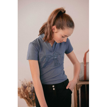 Polo Iliana Pénélope Blauw / grijs Polo Iliana Pénélope Blauw / grijs