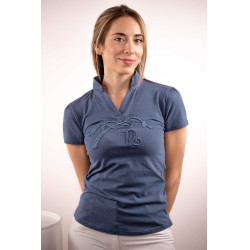 Polo Iliana Pénélope Blauw / grijs Polo Iliana Pénélope Blauw / grijs