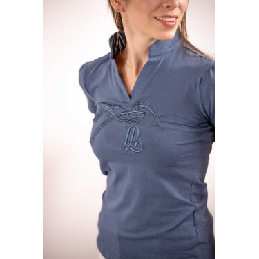 Polo Iliana Pénélope Blauw / grijs Polo Iliana Pénélope Blauw / grijs