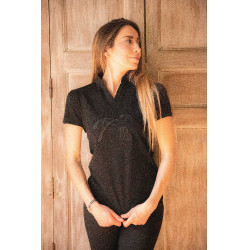 Polo Iliana Pénélope Noir Polo Iliana Pénélope Noir