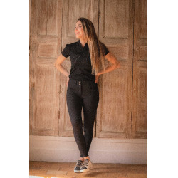 Polo Iliana Pénélope Noir Polo Iliana Pénélope Noir