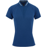 Polo Equithème Elodie Korte mouwen Marineblauw Polo Equithème Elodie Korte mouwen Marineblauw