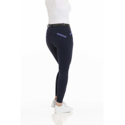 Broek Equithème Kylie siliconenzitvlak Marineblauw Broek Equithème Kylie siliconenzitvlak Marineblauw