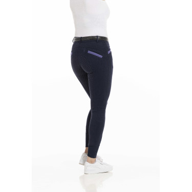 Broek Equithème Kylie siliconenzitvlak Marineblauw Broek Equithème Kylie siliconenzitvlak Marineblauw