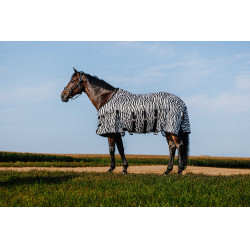 Chemise Riding World Belly Mesh Noir / blanc motif zèbre Motifs