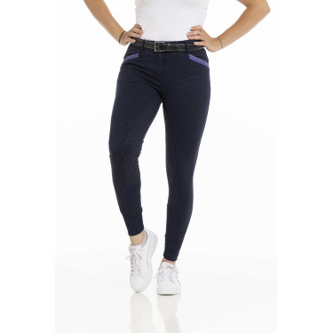 Pantalon Equithème Kylie fond silicone Bleu marine Pantalon Equithème Kylie fond silicone Bleu marine