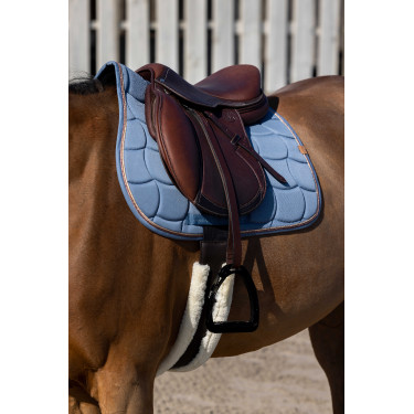 Zadeldekje Equithème Shiny Blauw Zadeldekje Equithème Shiny Blauw