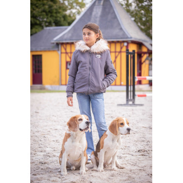 Bombers Eden door PL Lyon Grijs glitter