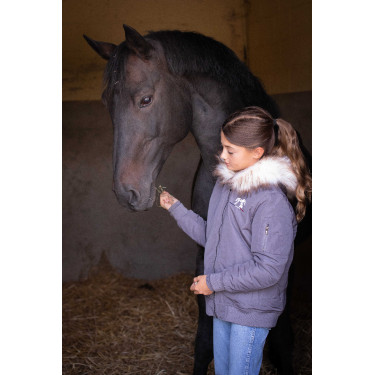 Bombers Eden by PL Lyon Gris glitter