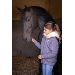 Bombers Eden door PL Lyon Grijs glitter