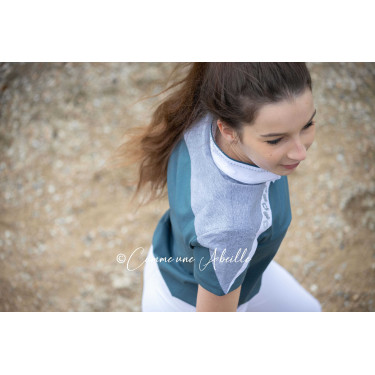 Polo Pénélope Indy Bleu canard Polo Pénélope Indy Bleu canard