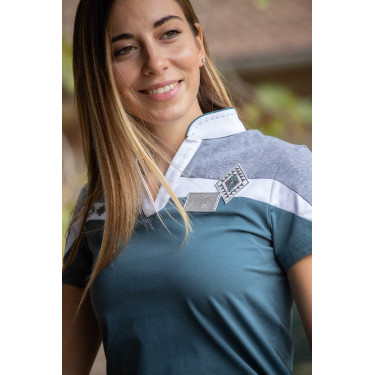 Polo Pénélope Indy Bleu canard Polo Pénélope Indy Bleu canard