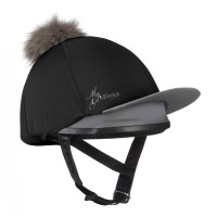 Toque My LeMieux en soie pour casque Noir / gris