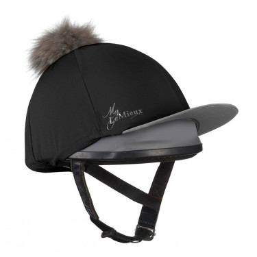 Toque My LeMieux en soie pour casque Noir / gris Toque My LeMieux en soie pour casque Noir / gris